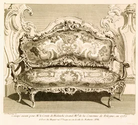Sofa, Messioner, Juste Aurele (1695-1750), L